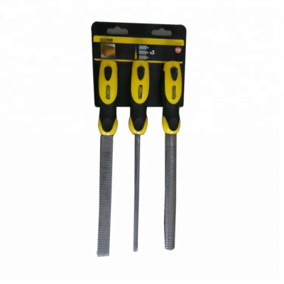 China hot sale best price of hanger pack hand tools 3pcs 200mm wood rasp set, file set