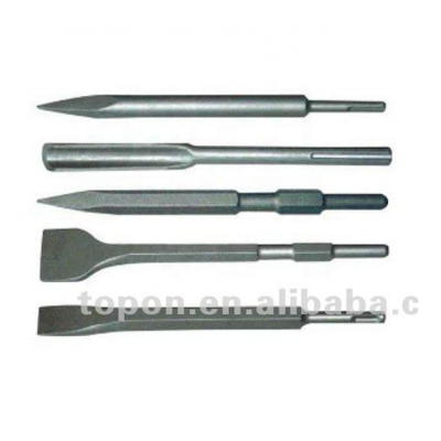 40Cr steel sand-blast point/flat/spade/gauge stone chisels for marble,stone and concrete